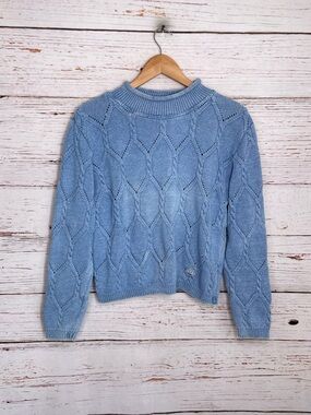 Blue Willi’s indigo dyed cableknit vintage sweater